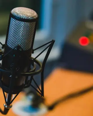 A studio microphone
